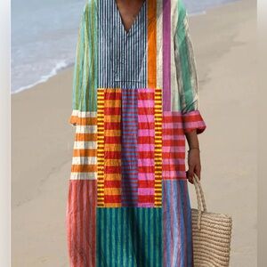Sussan Multicolor Striped Dress